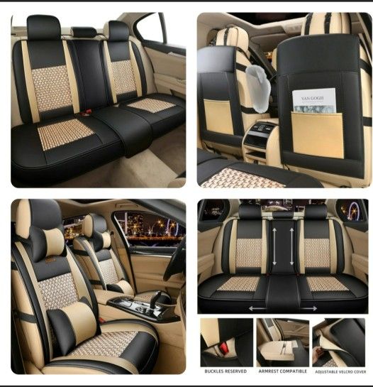 Pickup From LebanonTN 37087..FREESOO Car Seat Cover, Leather Seat Covers Full Set, Classic Breathable Padded Automotive Seat Protector Most Sedan SUV