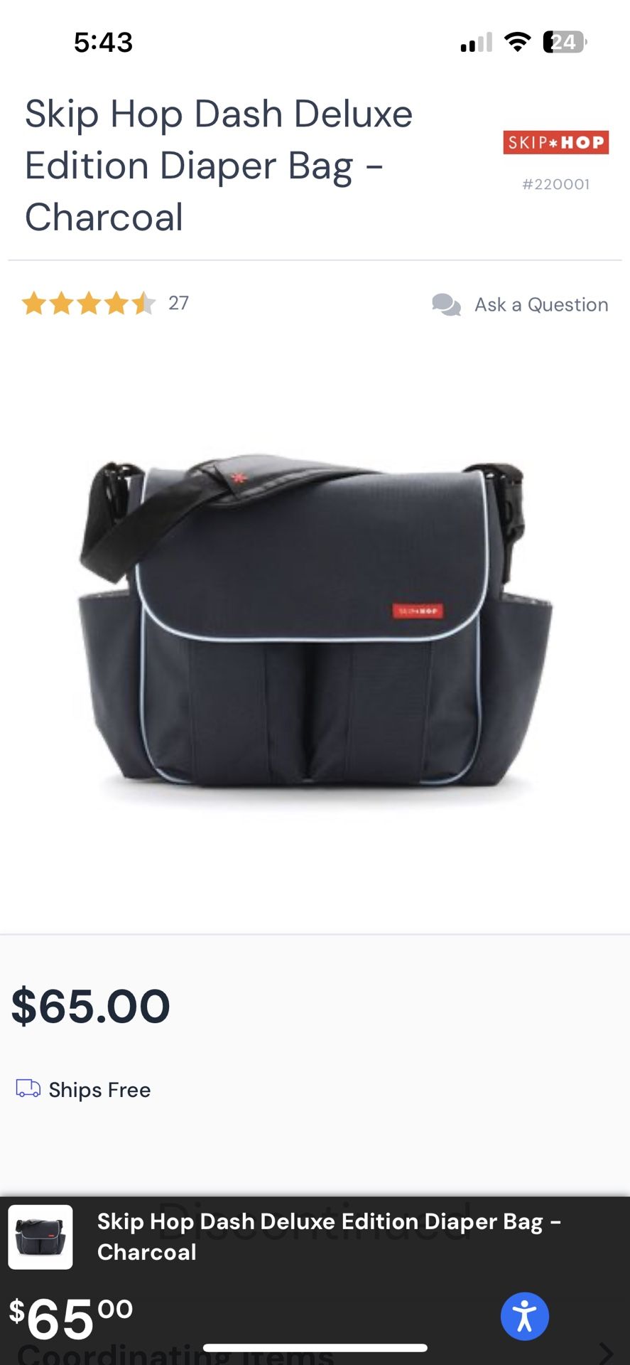 Skip Hop Diaper Bag