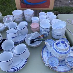 Box Of Japan Dinnerware Lot#C