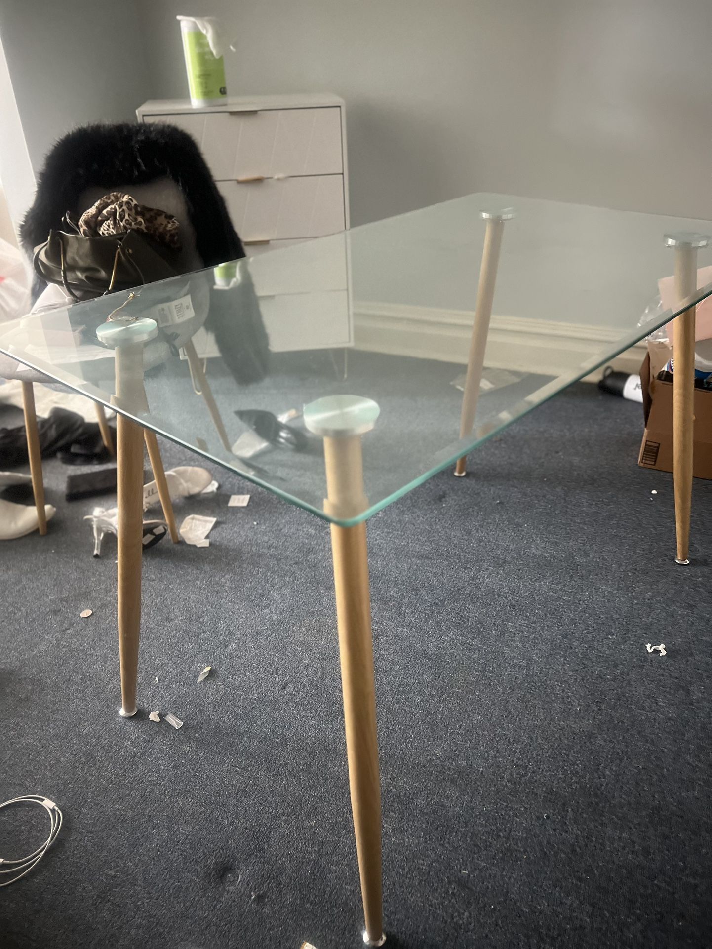Glass Table And Chairs