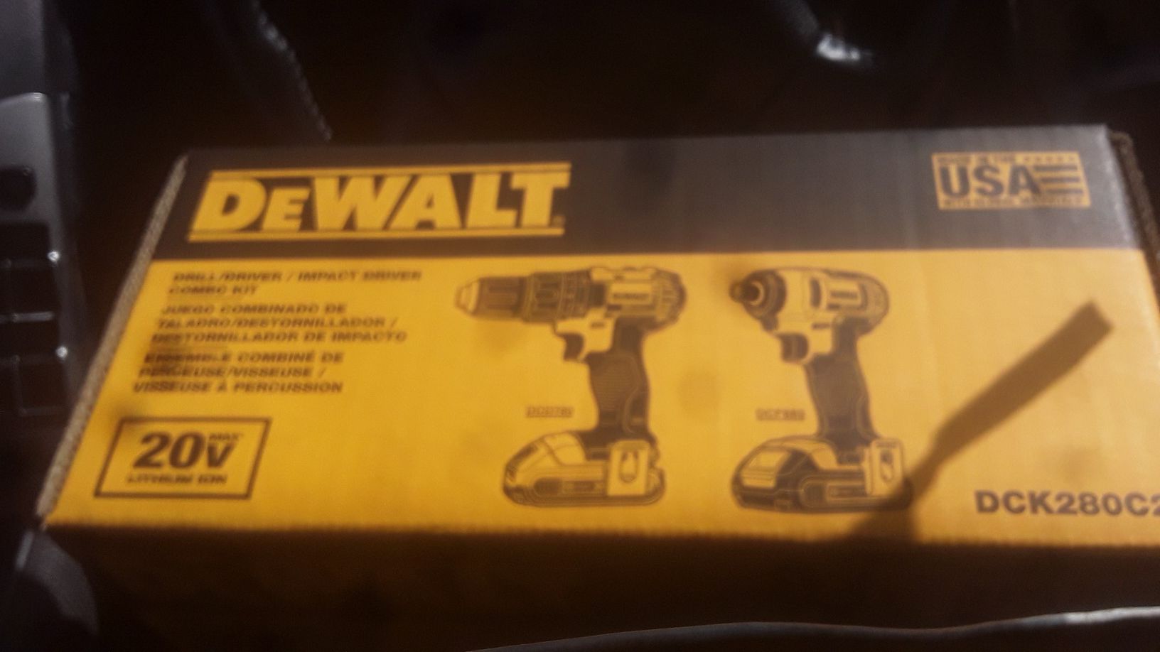Dewalt drill driver impact driver combo kit