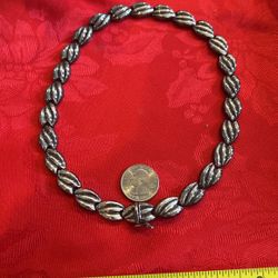 Sterling Silver Necklace Very Nice Milor  Italy 