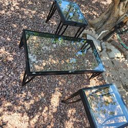 Glass Coffee Table Set