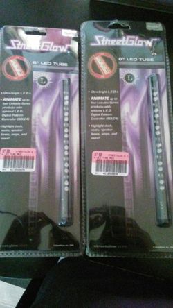 2 NEW 6"LED STRIP LIGHTS (RED)