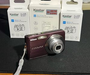 Nikon Coolpix S210 Digital Camera + New Battery & Charger