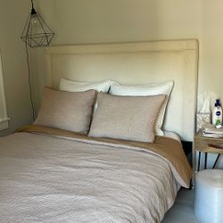 Queen Bed Frame Plus Headboard 