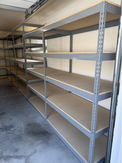 Garage Storage Shelving 48 in W x 24 in D Boltless Shelves Stronger Than Homedepot Lowes And Costco Delivery Available
