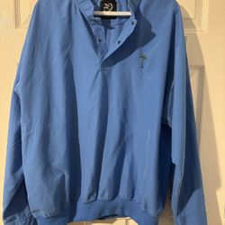 Zero Restriction Golf Jacket Men Med Blue Collared Gore-Tex Paclite Outdoor Sport
