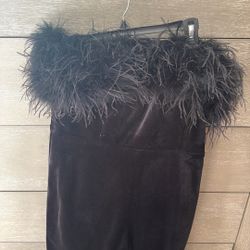 Black Feather Jumpsuit