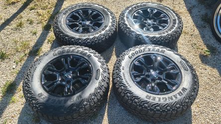 NEW 2026 Silverado ZR2 wheels OEM gloss black wheels and tires