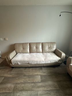 Leather Sofa & Loveseat Set – $250 for Both
