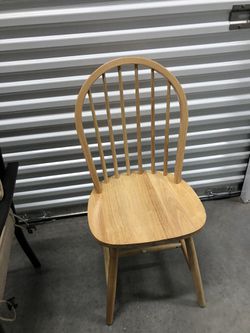 All wood spindle back chairs. Sold as pair