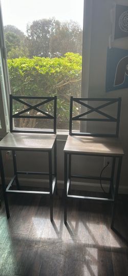 Two matching barstools