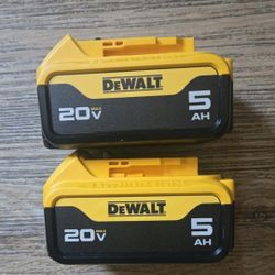 Dewalt 20v Batteries 5.0 Ah Brand New 
