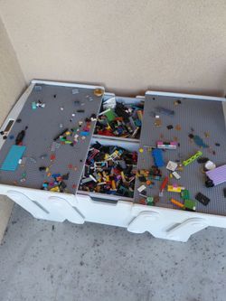 Lego Table with Legos