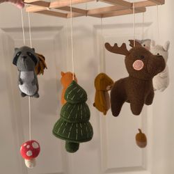 Woodland Animal Baby Nursery Mobile