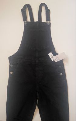 Black Distressed overalls