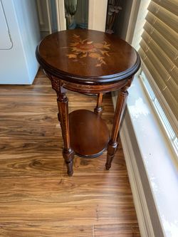 Wood accent table