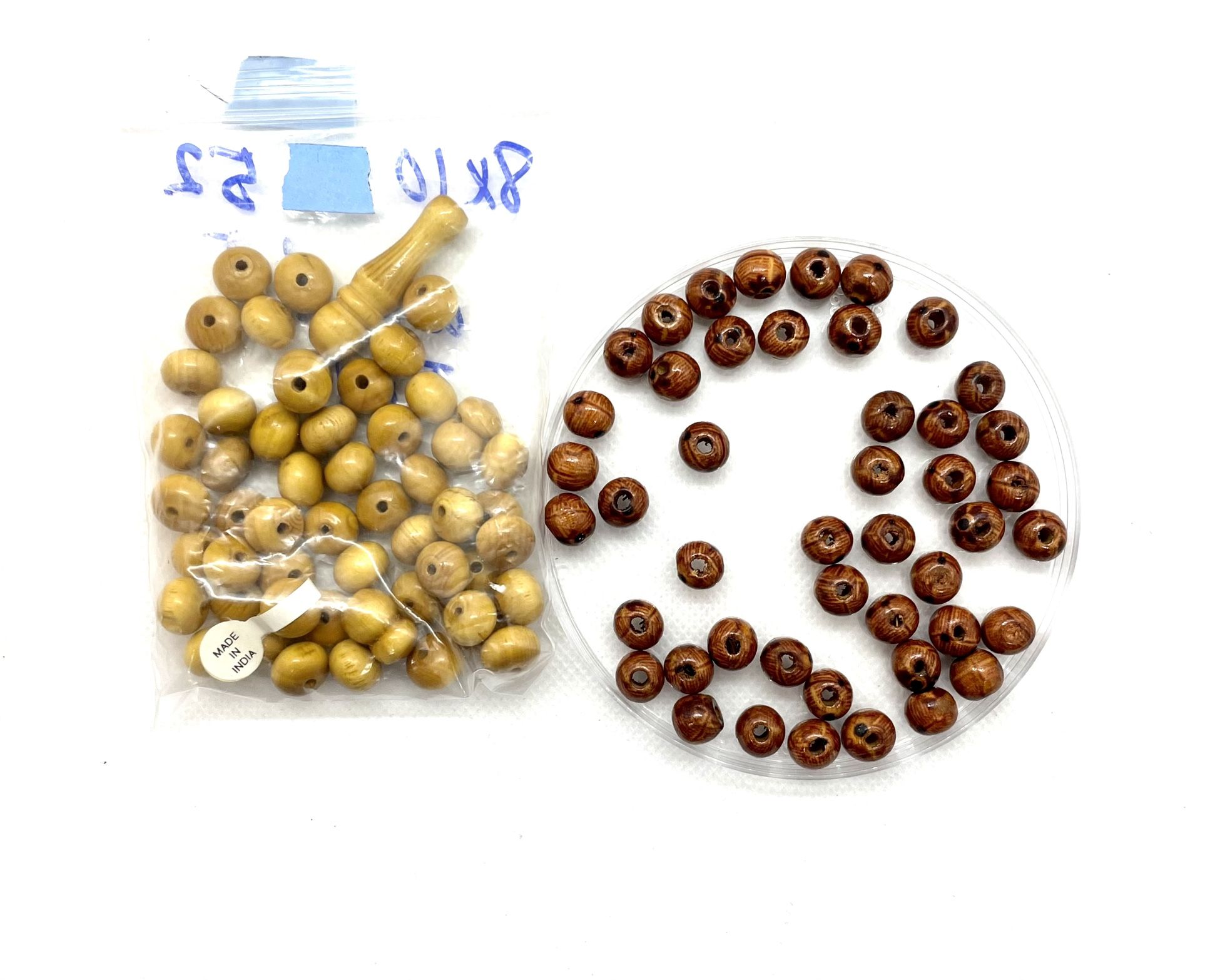Lot Of Wood Beads From India