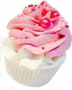 Cupcake bath fizzy