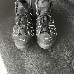 Men’s Nike Air More Uptempo Black & White 10.5
