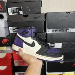 Jordan Court Purple 1.0 size 9.5 USED But Clean