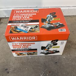 Miter Saw Warrior 7 1/4” Compound Single Bevel