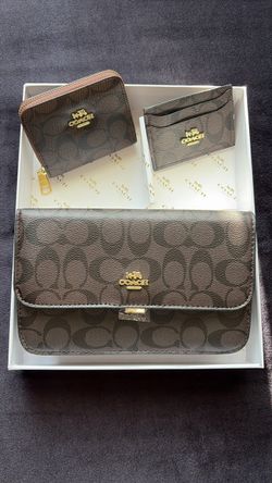 Coach 3 Piece Bag Set - Brown