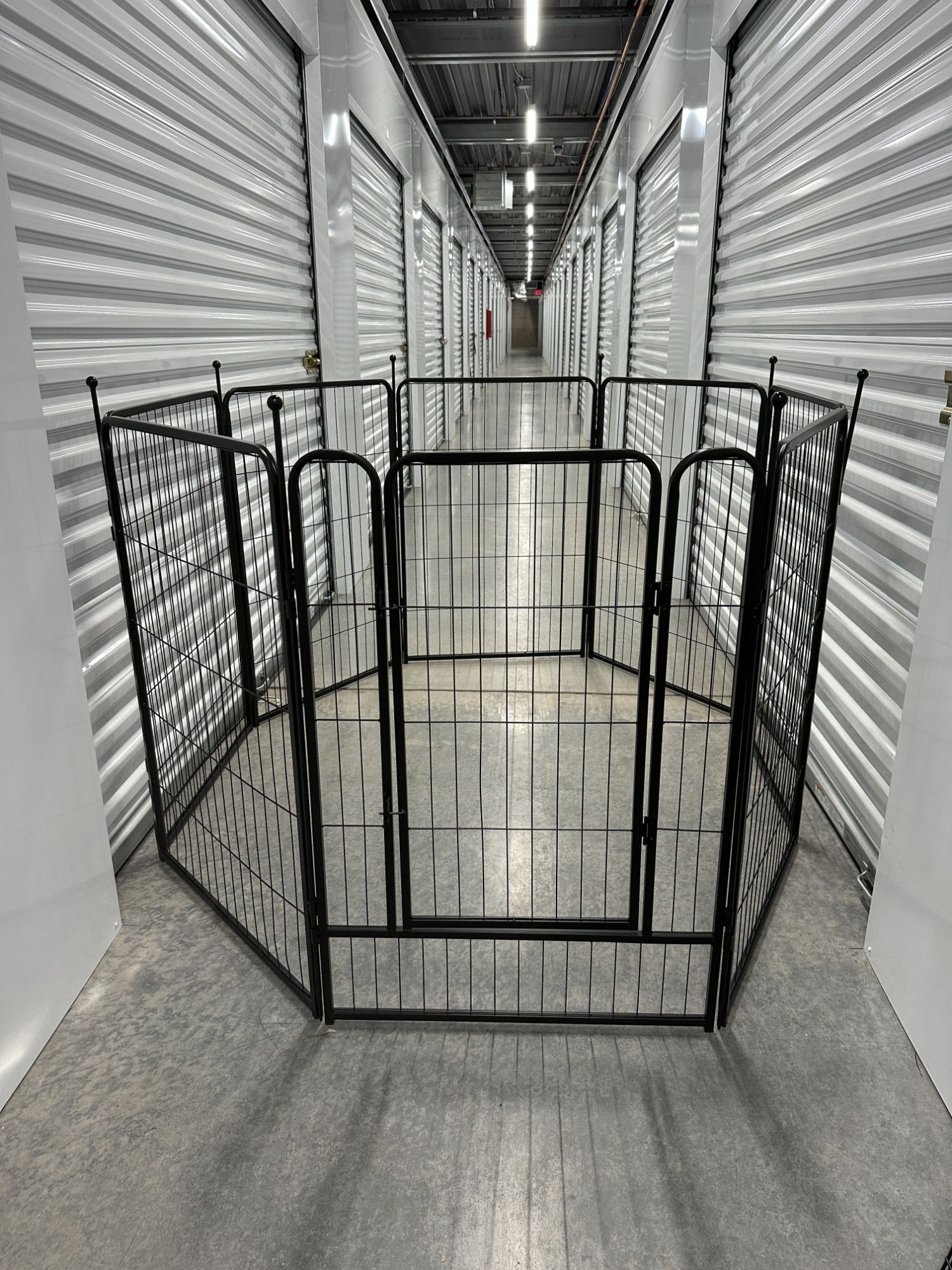 FXW Rollick Adjustable Dog PlayPen 8 Panels 40" High Metal Door Collapsible Camping Outdoors