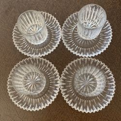 Glass Plate And Glass Cup