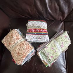 2 Bundles Of Cotton Blend  Remnants $2.00 Each