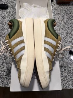 Adidas Campus Low-Top Sneakers Olive Suede