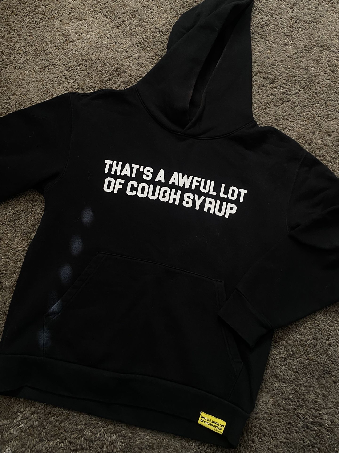 Awful Lot Of Cough Syrup Hoodie (black)