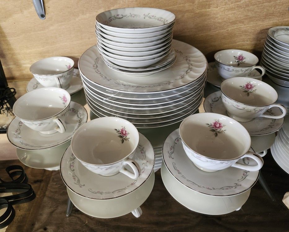 Set Of Vintage "Royal Swirl" Fine China