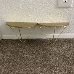 Two Gold Shelves