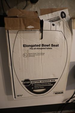 Kohler Elongated Quiet-Close Toilet Seat, White