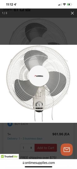 16” Wall Mount Fans Lorell EcoPlus