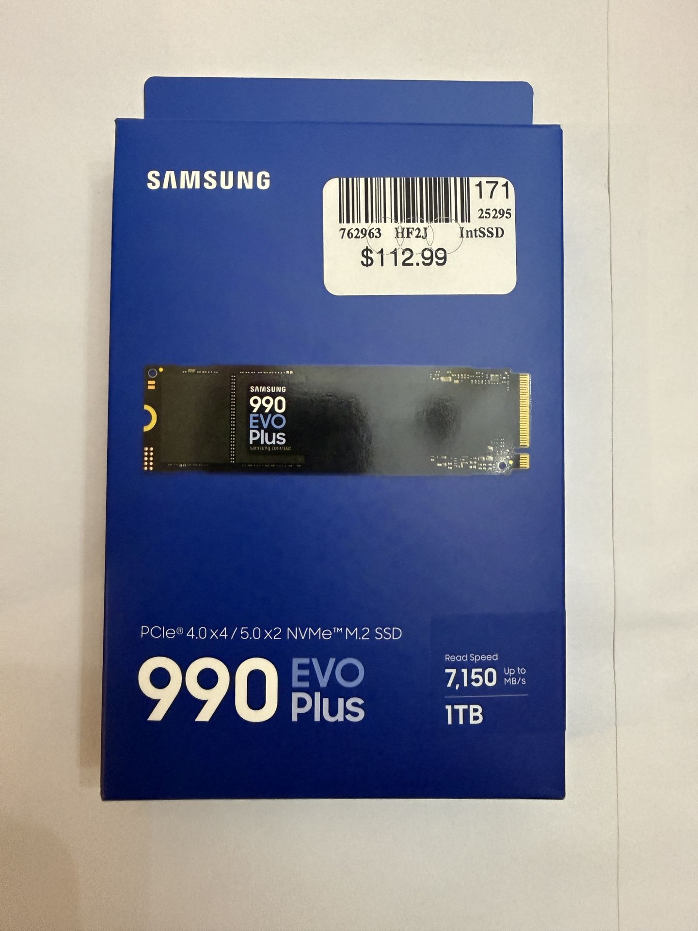 Samsung 990 EVO Plus 1TB PCIe 4.0x4/5.0x2 NVME M.2 SSD