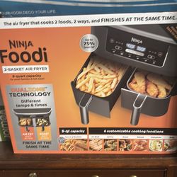 Ninja foodi 2 basket air fryer
