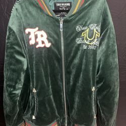 True Religion Western Velvet Bomber Jacket