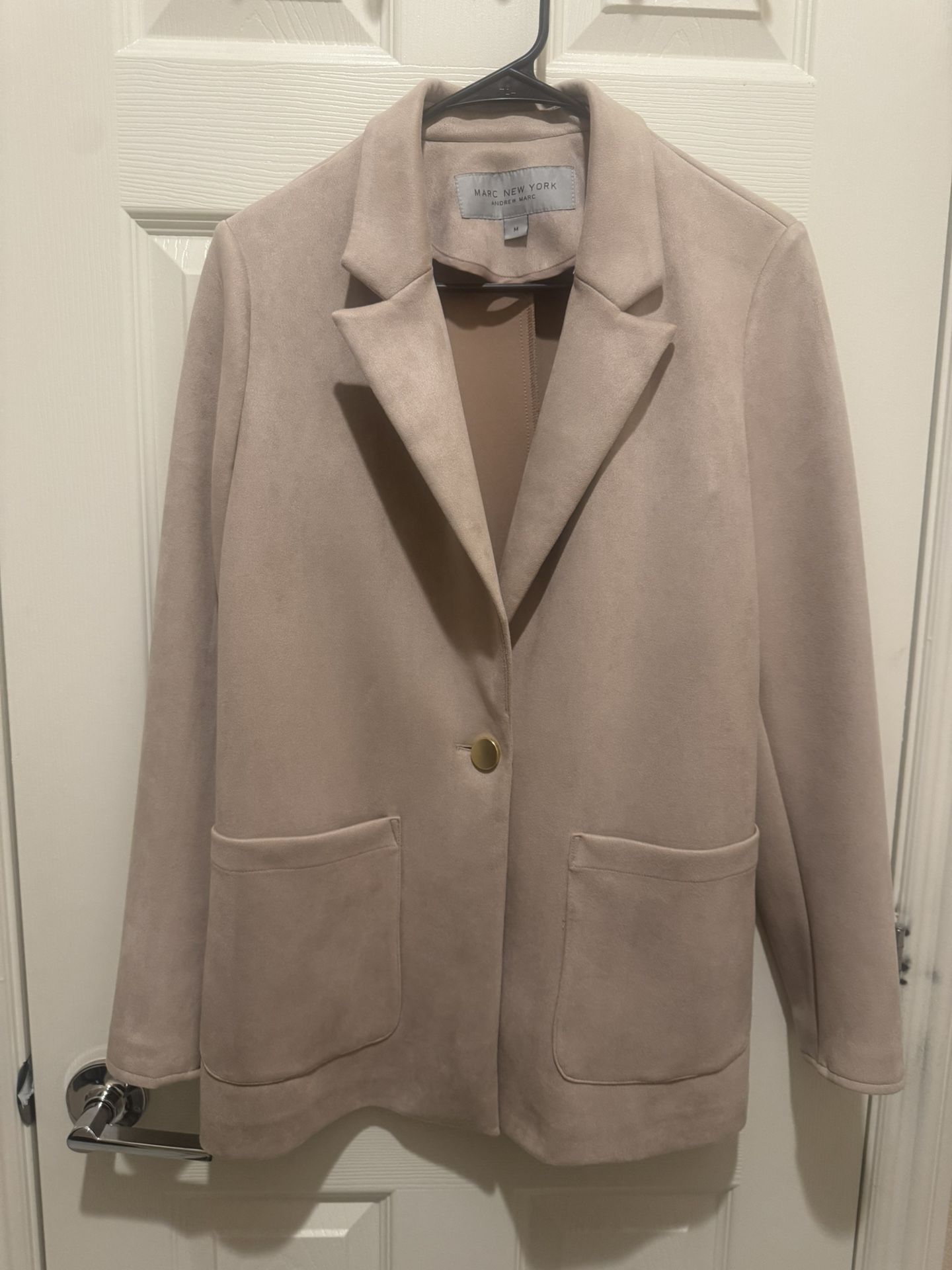 Marc New York Andrew Marc Women’s Medium Pink Blazer - Relaxed Fit / Loose Fit / Oversized