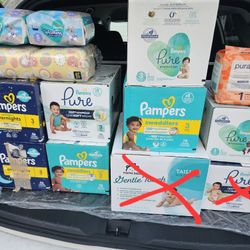 Diapers Size 1 and 3