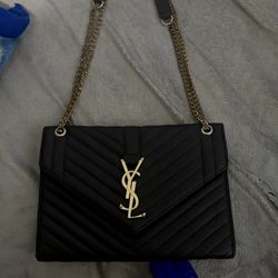 SAINT LAURENT Cassandre matelassé textured-leather shoulder bag