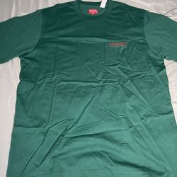 Brand New Green Supreme pocket tee