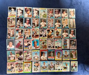 54 Vintage Baltimore Orioles Baseball Card Lot Topps Eddie Murray Palmer