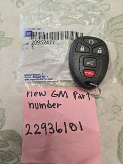 5 button Keyless Remote Start power Liftgate key fob GM OEM new  i don't program one for $80 or two for $150
