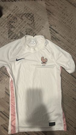 Kids Large White Nike France Jersey