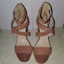 Charlotte Russe Pink Glitter Heels