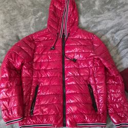 Calvin Klein Red Puffy Jacket