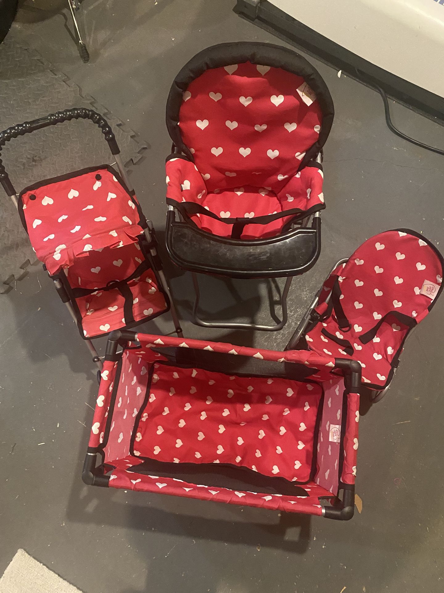 4 Piece Baby Doll Play Set